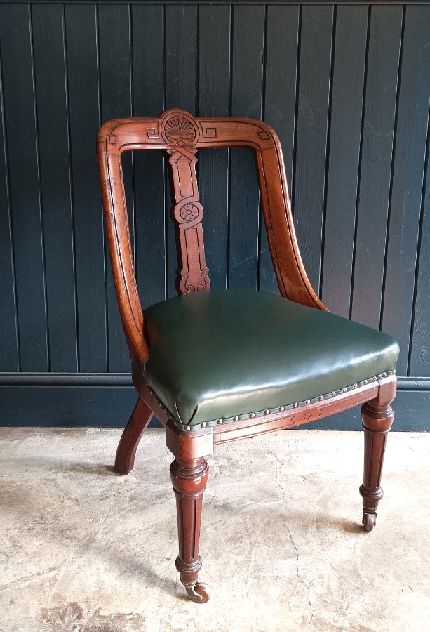 A Superb Mahogany Victorian Library Desk Chair (4).jpg